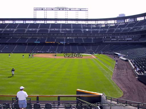 Seat view from section 151 at Coors Field, home of the Colorado Rockies