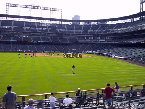 Seat view from section 154 at Coors Field, home of the Colorado Rockies