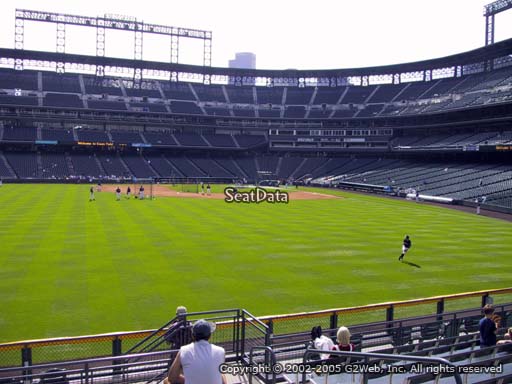 Seat view from section 155 at Coors Field, home of the Colorado Rockies