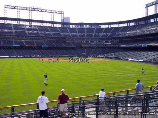 Seat view from section 156 at Coors Field, home of the Colorado Rockies