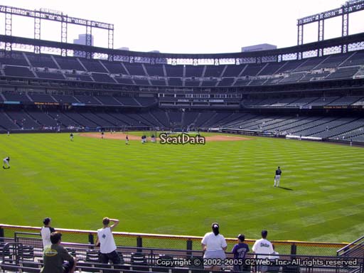 Seat view from section 159 at Coors Field, home of the Colorado Rockies