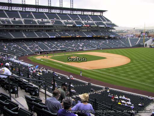 Seat view from section 216 at Coors Field, home of the Colorado Rockies