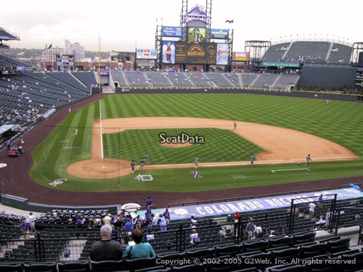Seat view from section 226 at Coors Field, home of the Colorado Rockies
