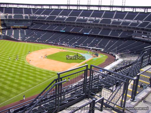 Seat view from section 347 at Coors Field, home of the Colorado Rockies