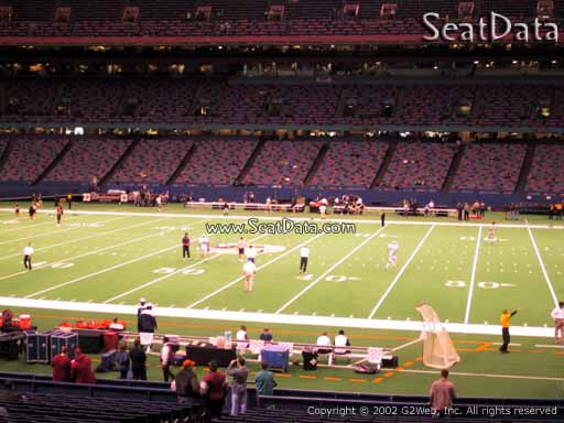 Seat view from section 112 at the Mercedes-Benz Superdome, home of the New Orleans Saints