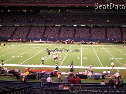 Seat view from section 113 at the Mercedes-Benz Superdome, home of the New Orleans Saints