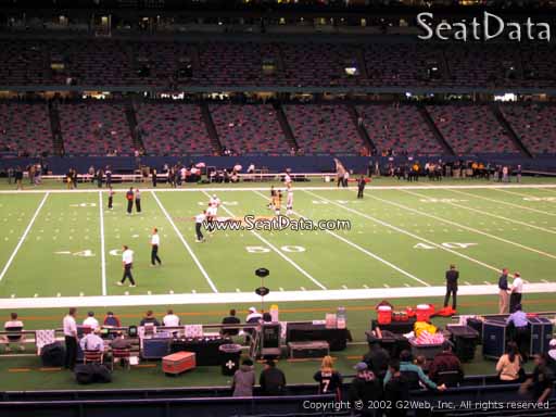 Seat view from section 115 at the Mercedes-Benz Superdome, home of the New Orleans Saints