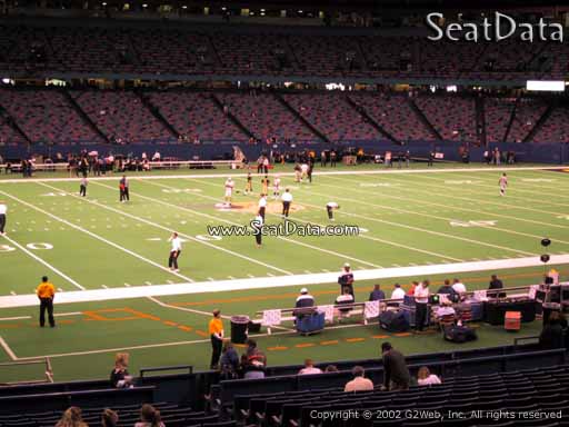 Seat view from section 117 at the Mercedes-Benz Superdome, home of the New Orleans Saints