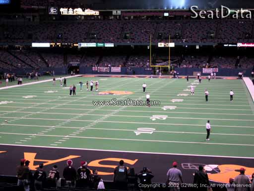 Seat view from section 126 at the Mercedes-Benz Superdome, home of the New Orleans Saints