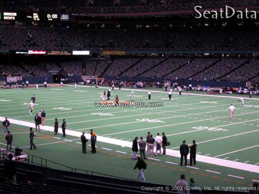 Seat view from section 135 at the Mercedes-Benz Superdome, home of the New Orleans Saints