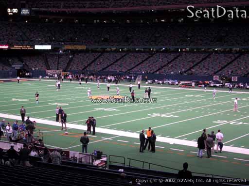 Seat view from section 137 at the Mercedes-Benz Superdome, home of the New Orleans Saints