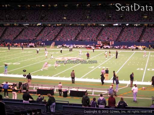 Seat view from section 140 at the Mercedes-Benz Superdome, home of the New Orleans Saints