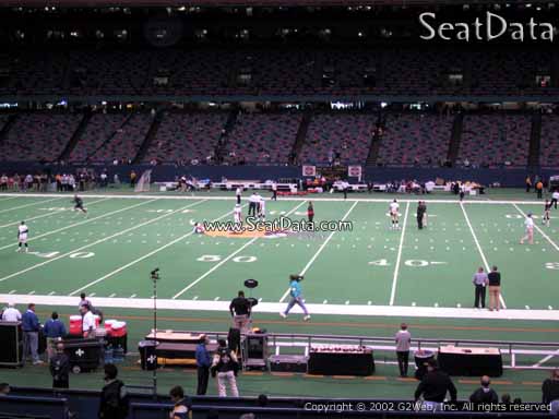 Seat view from section 141 at the Mercedes-Benz Superdome, home of the New Orleans Saints