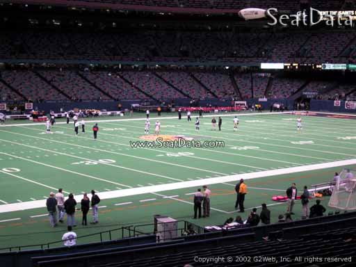 Seat view from section 147 at the Mercedes-Benz Superdome, home of the New Orleans Saints