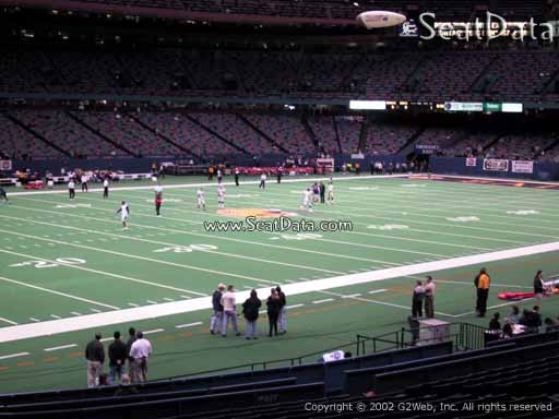 Seat view from section 148 at the Mercedes-Benz Superdome, home of the New Orleans Saints