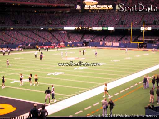 Seat view from section 150 at the Mercedes-Benz Superdome, home of the New Orleans Saints