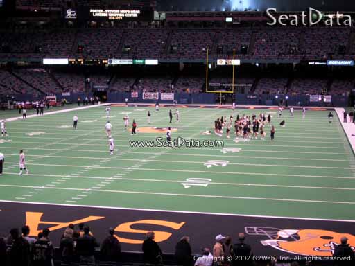 Seat view from section 154 at the Mercedes-Benz Superdome, home of the New Orleans Saints