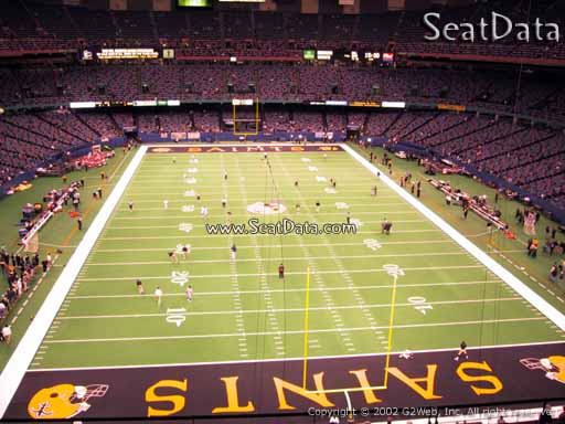 Seat view from section 503 at the Mercedes-Benz Superdome, home of the New Orleans Saints