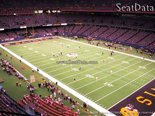 Seat view from section 504 at the Mercedes-Benz Superdome, home of the New Orleans Saints