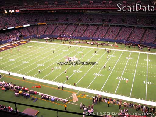 Seat view from section 509 at the Mercedes-Benz Superdome, home of the New Orleans Saints