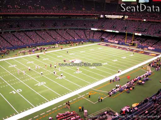 Seat view from section 525 at the Mercedes-Benz Superdome, home of the New Orleans Saints
