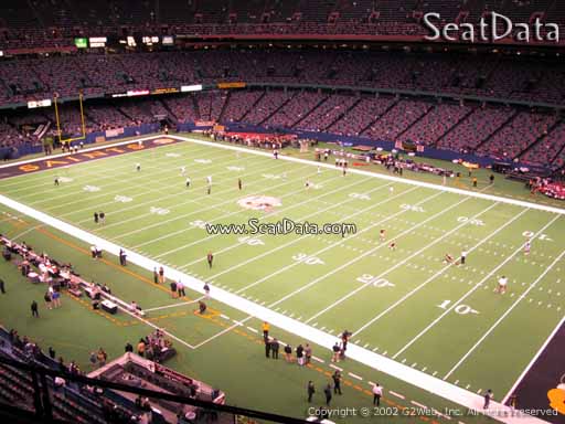 Seat view from section 536 at the Mercedes-Benz Superdome, home of the New Orleans Saints