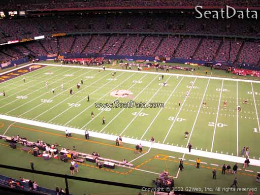 Seat view from section 541 at the Mercedes-Benz Superdome, home of the New Orleans Saints