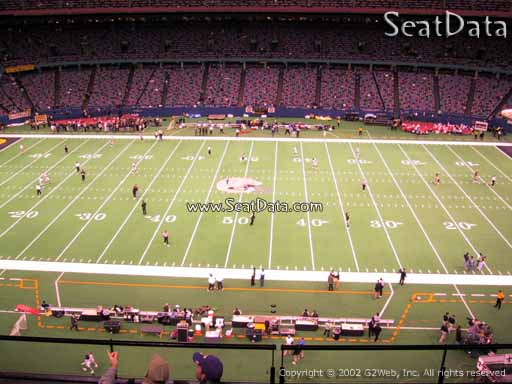Seat view from section 545 at the Mercedes-Benz Superdome, home of the New Orleans Saints
