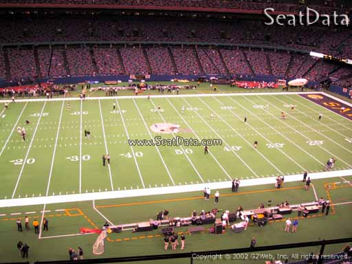 Seat view from section 549 at the Mercedes-Benz Superdome, home of the New Orleans Saints