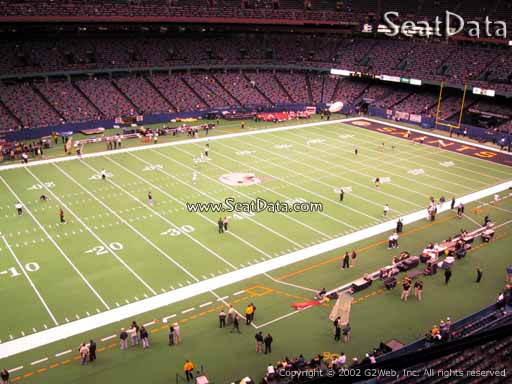 Seat view from section 554 at the Mercedes-Benz Superdome, home of the New Orleans Saints
