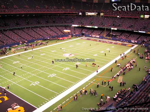 Seat view from section 557 at the Mercedes-Benz Superdome, home of the New Orleans Saints