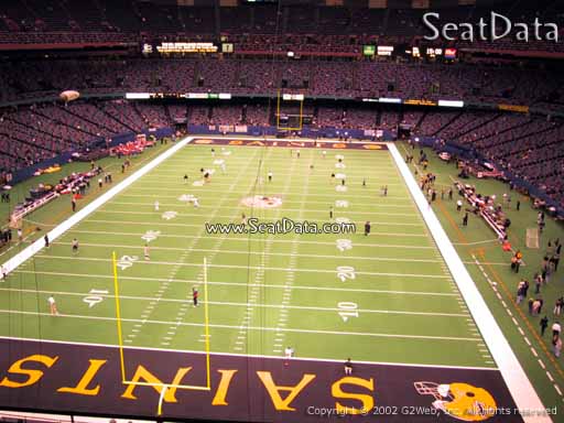 Seat view from section 559 at the Mercedes-Benz Superdome, home of the New Orleans Saints