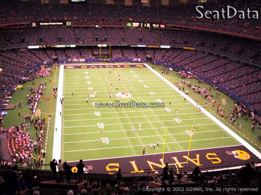 Seat view from section 603 at the Mercedes-Benz Superdome, home of the New Orleans Saints