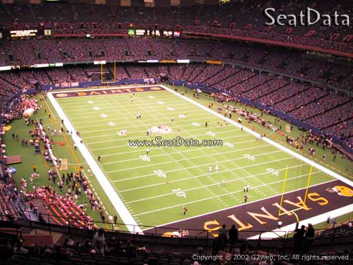 Seat view from section 605 at the Mercedes-Benz Superdome, home of the New Orleans Saints