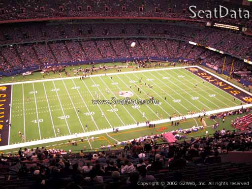 Seat view from section 617 at the Mercedes-Benz Superdome, home of the New Orleans Saints