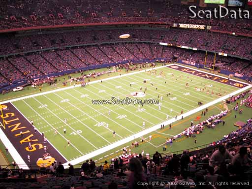 Seat view from section 621 at the Mercedes-Benz Superdome, home of the New Orleans Saints