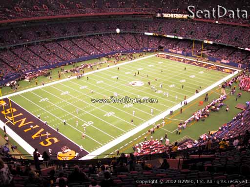Seat view from section 622 at the Mercedes-Benz Superdome, home of the New Orleans Saints