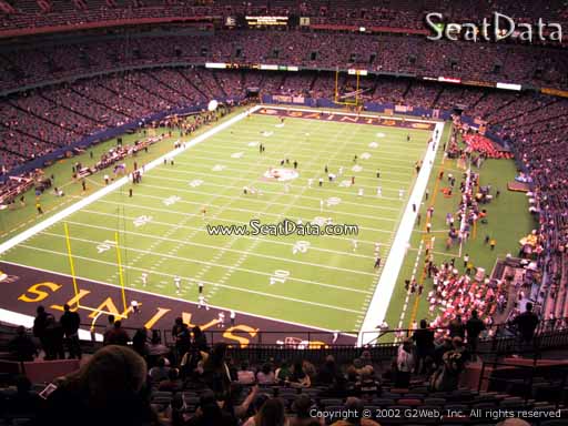 Seat view from section 625 at the Mercedes-Benz Superdome, home of the New Orleans Saints