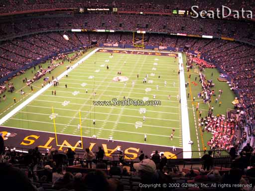 Seat view from section 626 at the Mercedes-Benz Superdome, home of the New Orleans Saints