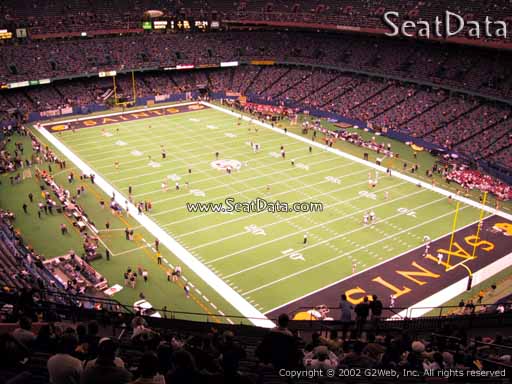 Seat view from section 631 at the Mercedes-Benz Superdome, home of the New Orleans Saints