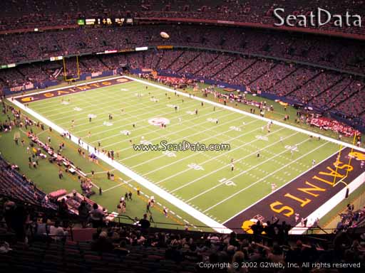 Seat view from section 632 at the Mercedes-Benz Superdome, home of the New Orleans Saints