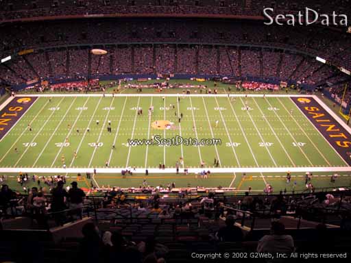 Seat view from section 640 at the Mercedes-Benz Superdome, home of the New Orleans Saints