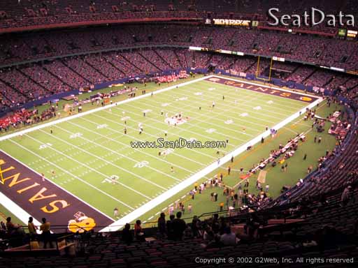 Seat view from section 647 at the Mercedes-Benz Superdome, home of the New Orleans Saints