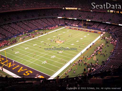 Seat view from section 648 at the Mercedes-Benz Superdome, home of the New Orleans Saints