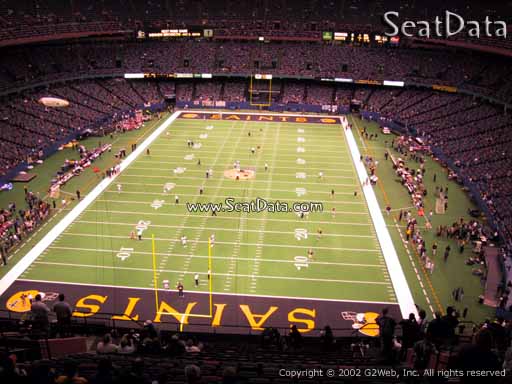 Seat view from section 652 at the Mercedes-Benz Superdome, home of the New Orleans Saints
