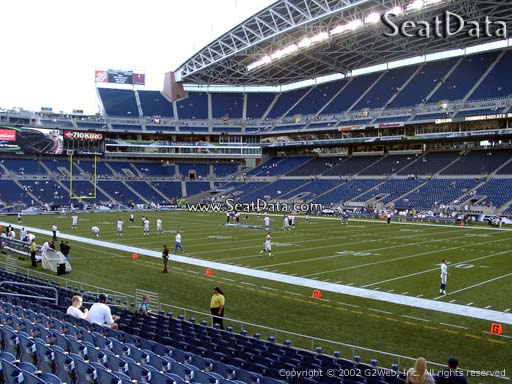 Seat view from section 103 at CenturyLink Field, home of the Seattle Seahawks