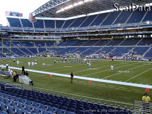 Seat view from section 105 at CenturyLink Field, home of the Seattle Seahawks