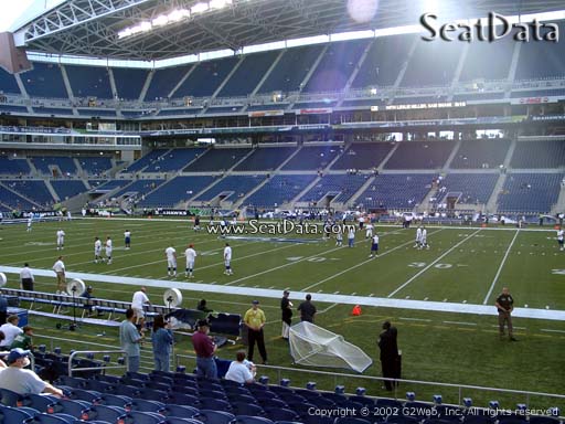 Seat view from section 107 at CenturyLink Field, home of the Seattle Seahawks