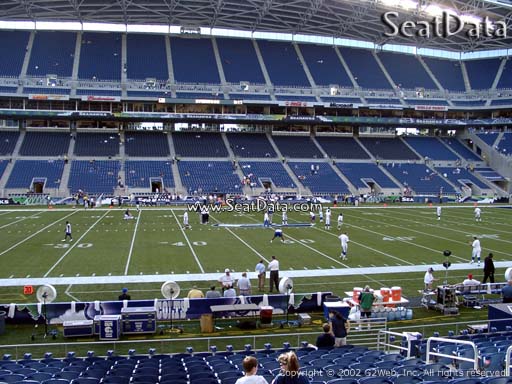 Seat view from section 110 at CenturyLink Field, home of the Seattle Seahawks