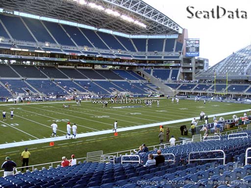 Seat view from section 113 at CenturyLink Field, home of the Seattle Seahawks